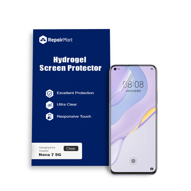 Huawei Nova 7 5G Compatible Premium Hydrogel Screen Protector With Full Coverage Ultra HD